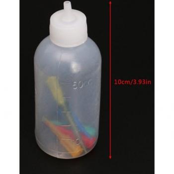 5PCS 50ML Squeeze Bottles for Jam Painting with 35 Nozzles