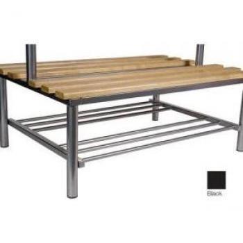Slingsby Black Cloakroom Bench 2000MM Wide x 800 Deep
