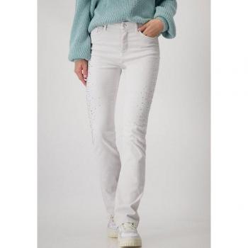 Monari Jeans mit glitzernden Mini‑Steinchen