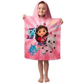 Serviette Gabby's Dollhouse en Coton avec Capuche pour Enfants