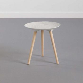 Tischplatte weiß rund, Seiten-Tabelle 42 × 40 cm – Thinia Hause