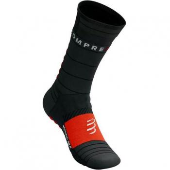 Calze Compressport Pro Racing Invernali Nero Rosso