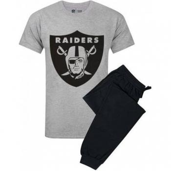 Las Vegas Raiders Men’s Black/Gray Logo Nightwear Set