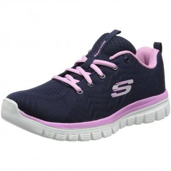 Skechers Scarpe Sneaker Donna Graceful Get Connected Navy / Hot Pink 40