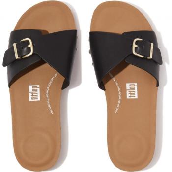 FitFlop Sandales Femme Iqushion – Leathé – Noir