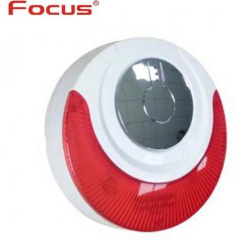 110db Wireless MD-214R Siren with Strobe Flash for Focus Alarm