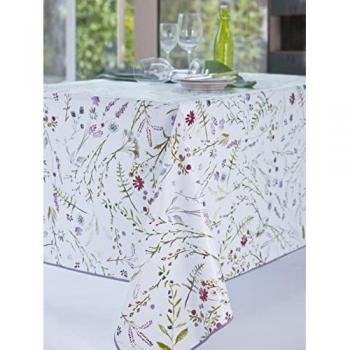 Housse de table rectangulaire toile cirée menthe
