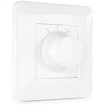 Power Dynamics PDWS – Sélecteur de haut-parleurs blanc à rotation – 100 W max – Configuration A/B/A+B – Boîtier ABS