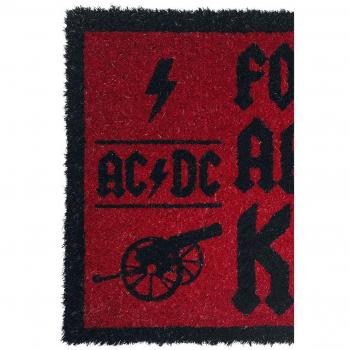 AC/DC For those about to knock Door Mat red black