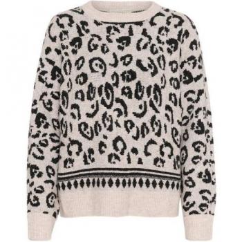 Round-neck Multicolor Knit Pullover