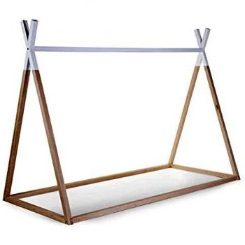 Struttura Hippy Childhome 90x200 bianco/legno