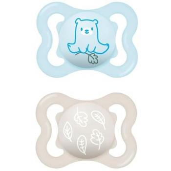 MAM 2er-Pack Silikon-Schnuller, 0-6M