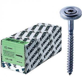 Vis inox A2 à bois, 6 pans creux, 4,5×65 mm, 15 T – 100 unités