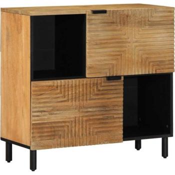 Mueble de Madera Torana: Aparador Marrón 80x33x75 cm, Con Mango