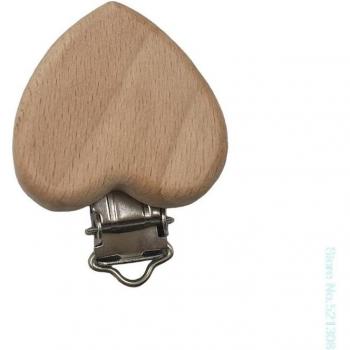 Natural Beech Wood Baby Clip