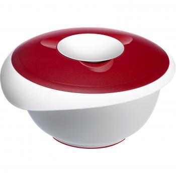 WESTMARK Rührschüssel Westmark 3155227R Backschüssel mit Deckel rot