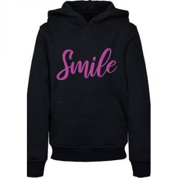 F4NT4STIC Unisex Kapuzenpullover Pink Smile schwarz