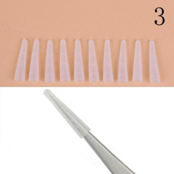 Eyelash Grafting Tweezers with Silicone Tip Covers