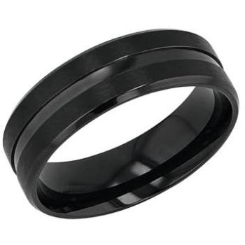 Edelstahl‑Fingerring AMOR „2037292/-93/-94/-95/-96“ – 62 mm, schwarz, für Frauen