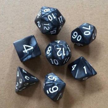 Dados de Rol 7 Piezas D&D Poliédricos D4 D6 D8 D10 D12 D20