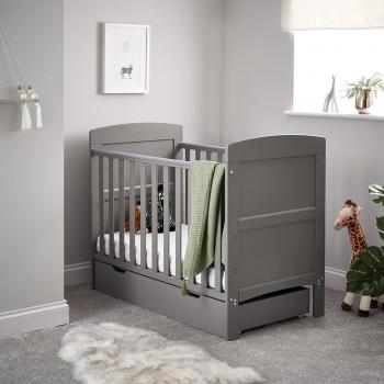 Obaby Grace Mini Cot Bed with Storage Drawer and Mattress