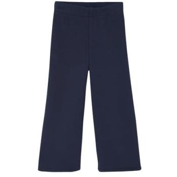Cozy Navy Wide Leggings with Fleece Interior