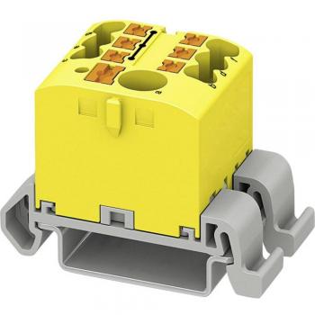 PTFIX 6/6X2.5 NS35AYE Feed-Through Terminal Block, 10 Pack
