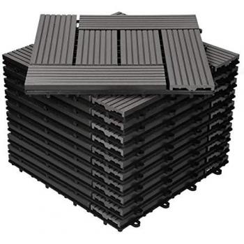 Set di Piastrelle da Giardino 44 Pezzi 30x30 cm