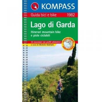 Guida bici e bike n. 1982. Itinerari mountain bike e piste ciclabili. Lago di Garda 1:50.000