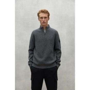 Ecoalf Drago XL Menswear Grey Melange Pullover
