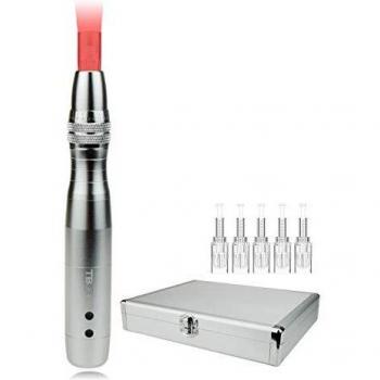 TBPHP Derma Pen Wireless with 5 Cartridges Silver