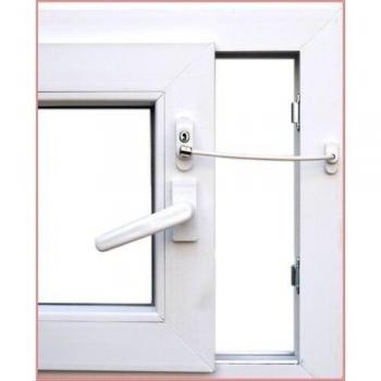 Penkid White PVC Window Safety Lock (5 Pieces)