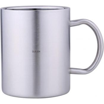 Tasse double paroi en acier inoxydable 220-400ml
