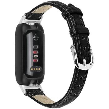 Fitbit Inspire 3 Replacement Strap – Bambú PU Black Leather