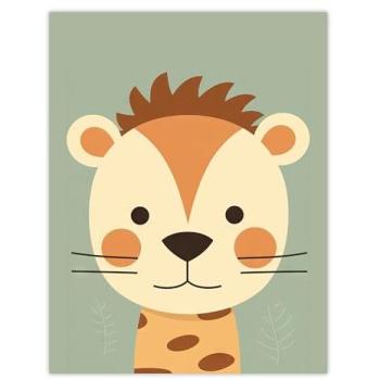 Colorful Zoo Shapes – Kids’ Home Poster