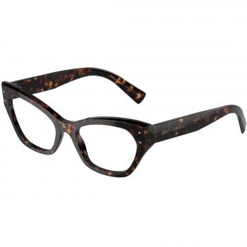 Dolce & Gabbana DG3385 502 Women’s Eyeglasses Tortoiseshell Size 52 (Frame Only)