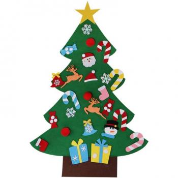 Bricolage enfantin : arbre artificiel en feutre