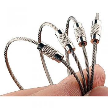 Tigris 150 mm Stainless Steel EDC Keychain – 4‑Piece Heavy Duty Set