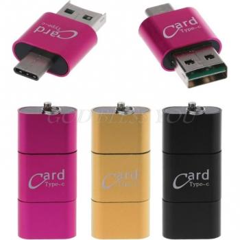 3 in 1 Type-C Aluminum Card Reader USB 3.0 for Phones and PC