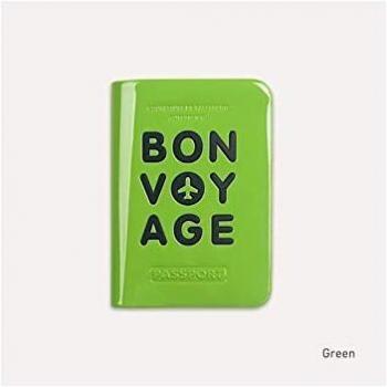 Porte passeport voyage vert