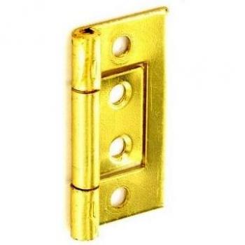 Securit 40mm Brass Plated Flush Hinges