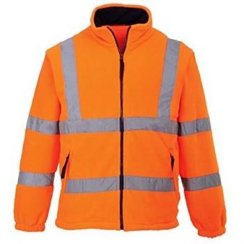 Portwest Hi-Vis Mesh Lined Fleece, Size: 4XL, Colour: Orange, F300ORR4XL