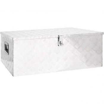 Scatola Portaoggetti Argentata 100x55x37