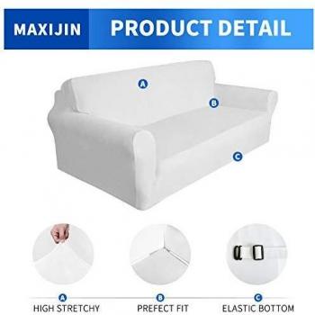MAXIJIN Housse de canapé en Velours épais 3 Places