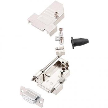 9-Pin D-SUB Connector Set with 45° Angle
