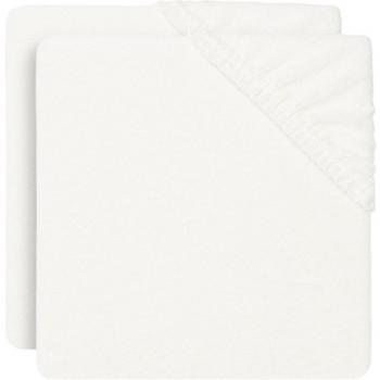 Housse de matelas à langer en éponge (lot de 2, ivoire, 50 x 70 cm)