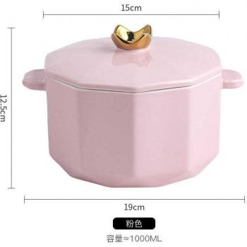 Rice Pot Tureen with Handle
