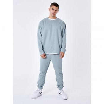 Crewneck Project X Paris Relieve Azul Claro y Verde