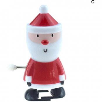 Bonhomme de neige Père Noël secouant la tête D4P1