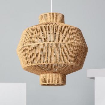 Lampada a Sospensione in Carta Intrecciata Naturale Simara